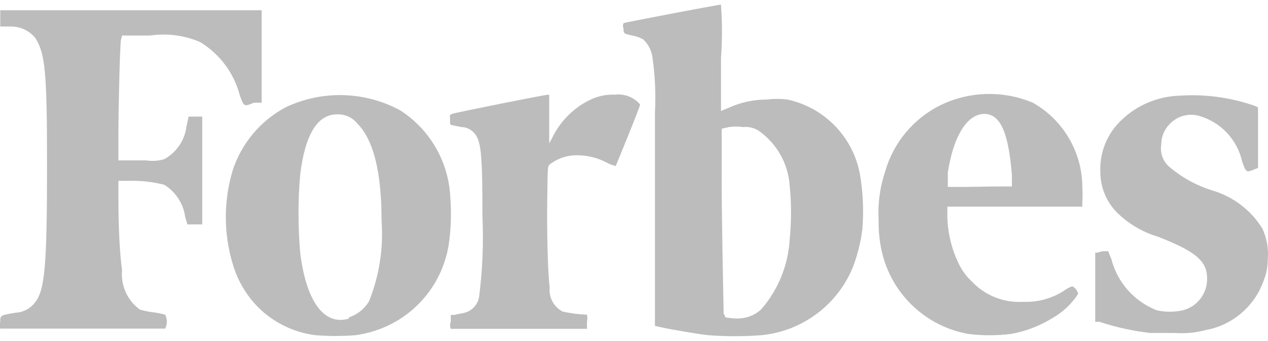 Transparent Gray Forbes Magazine logo on a solid white background in PNG format