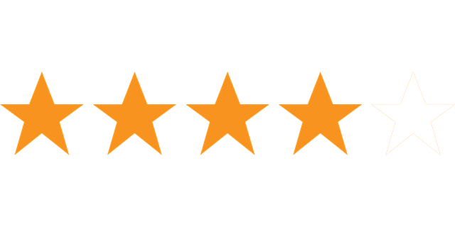Illustration showcasing positive customer feedback with 4-star ratings on Amazon.