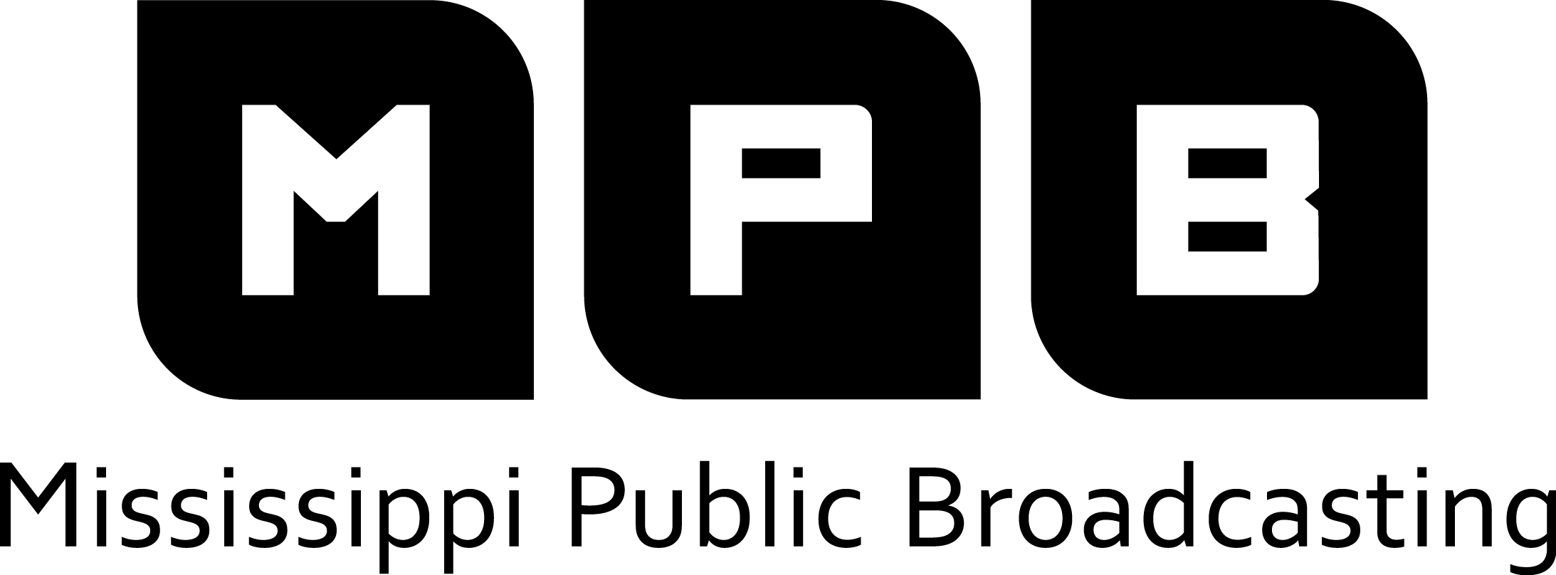 Mississippi Public Broadcasting Black Logo On A White Background In PNG Format
