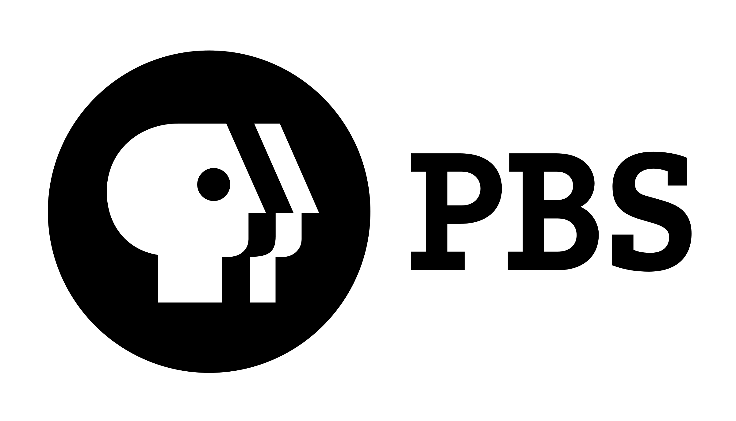 Public Broadcasting Service Black Logo On A White Background In PNG Format